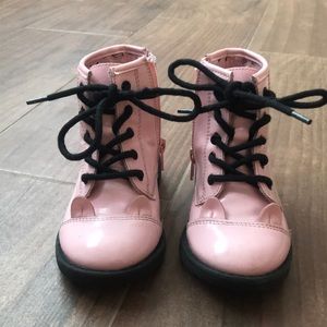 Light pink Combat boots